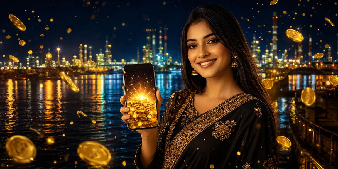 গাজীপুরে একজন বাংলাদেশি মডেল মোবাইলে ডিপোজিট বোনাস গ্রহণ করছেন